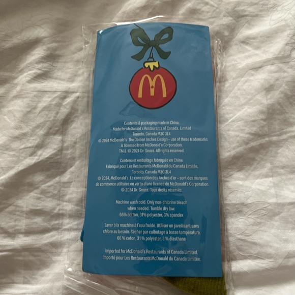 Grinch McDonald’s Socks - Picture 2 of 2